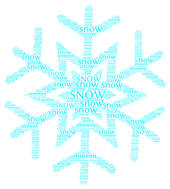 snow-wordart