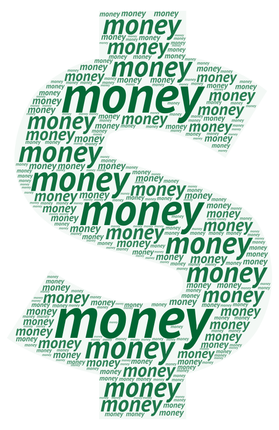 money-wordart