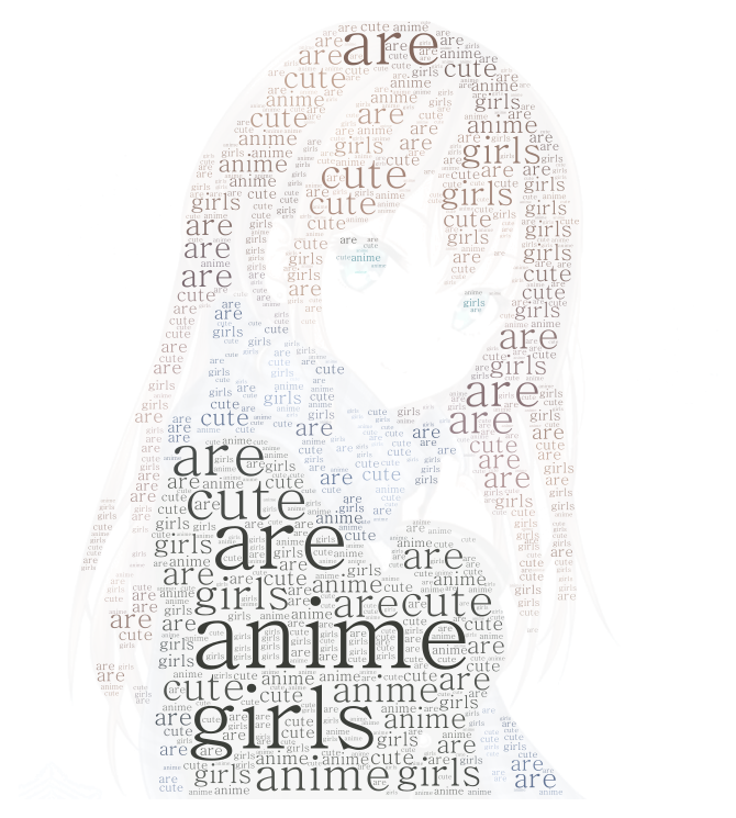 anime girl  WordArtcom
