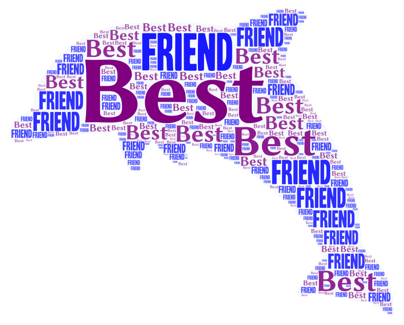 friends word art