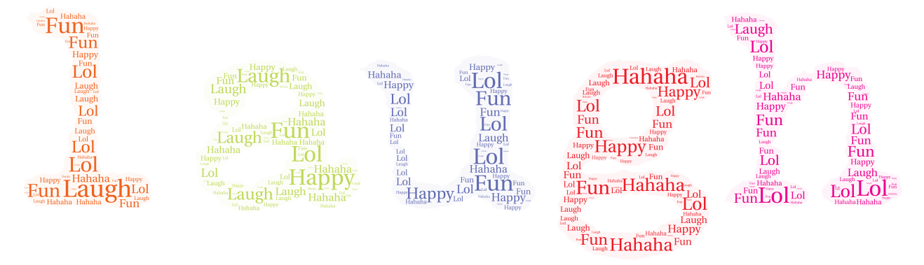 laughter word images