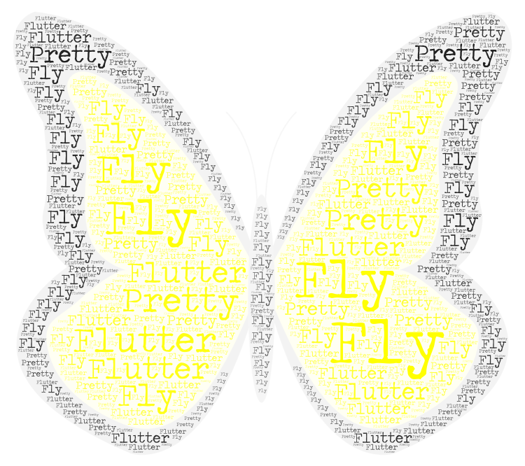 #Butterfly – WordArt.com