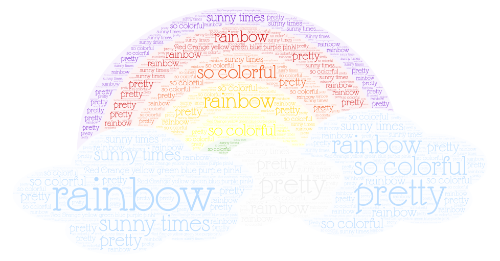 rainbow word art generator rainbow text art