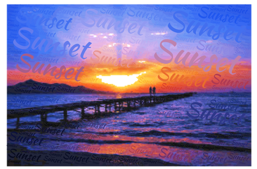 Sunset - WordArt.com