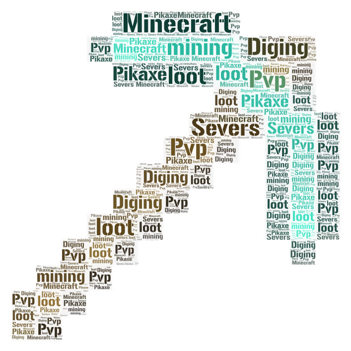 Minecraft Pickaxe Wordart Com