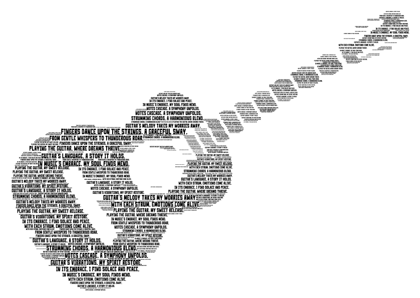 GUITAR – WordArt.com