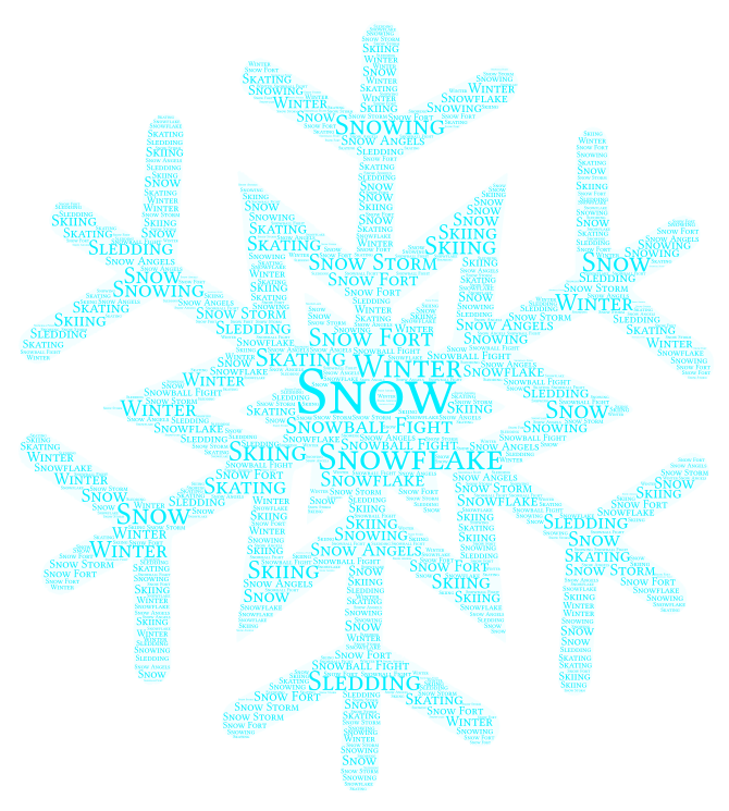 Snowflake WordArt