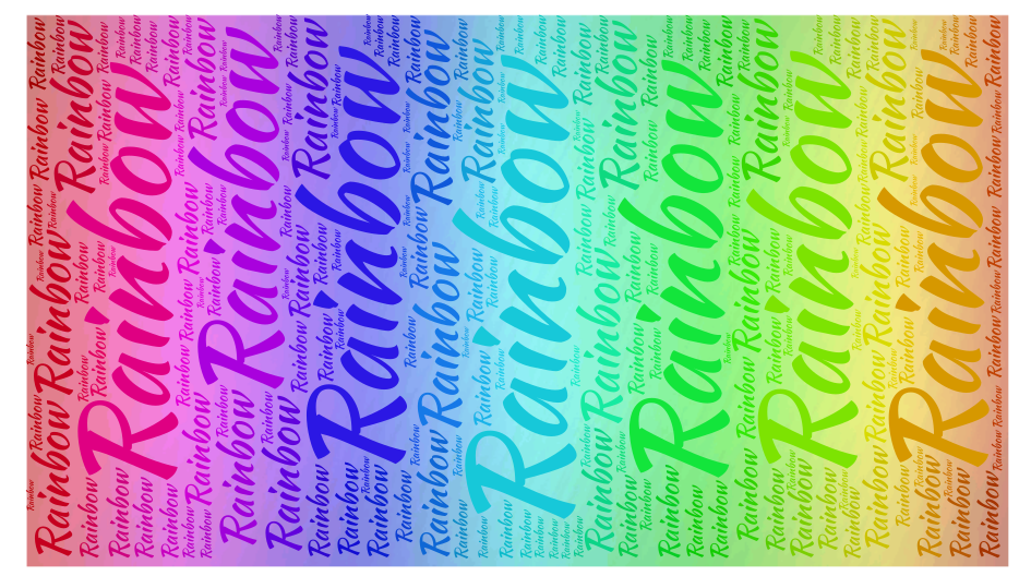 rainbow word art generator rainbow text art