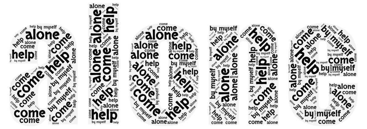 im-alone-wordart