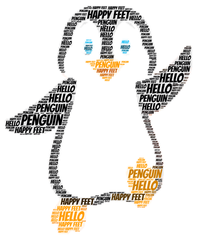 penguin-wordart