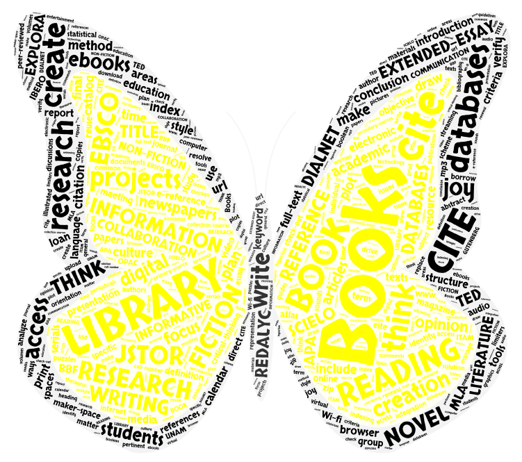 Library Butterfly – WordArt.com