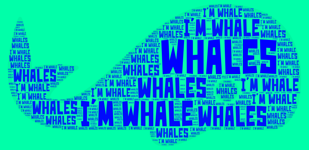 3 Letter Word Using Whale