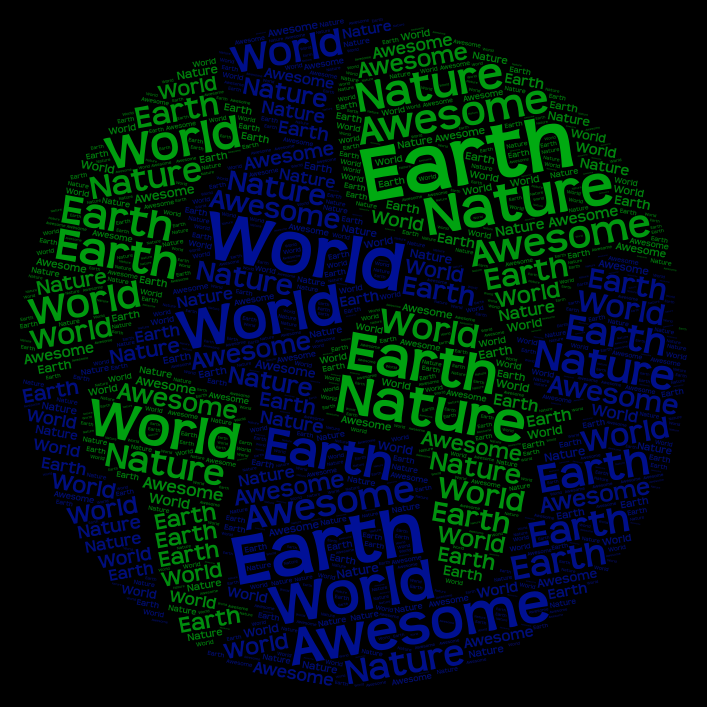 earth-wordart