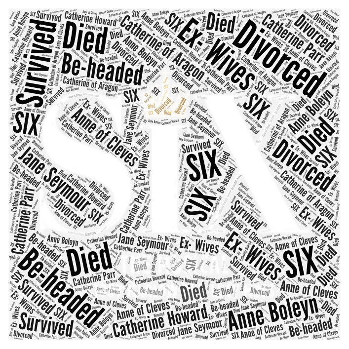 six-the-musical-wordart