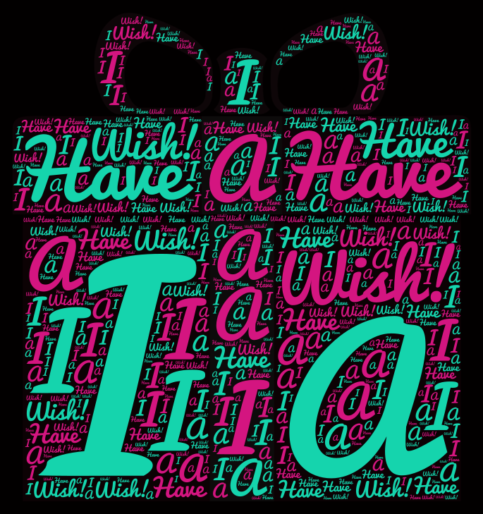 I Have A Wish! - WordArt.com