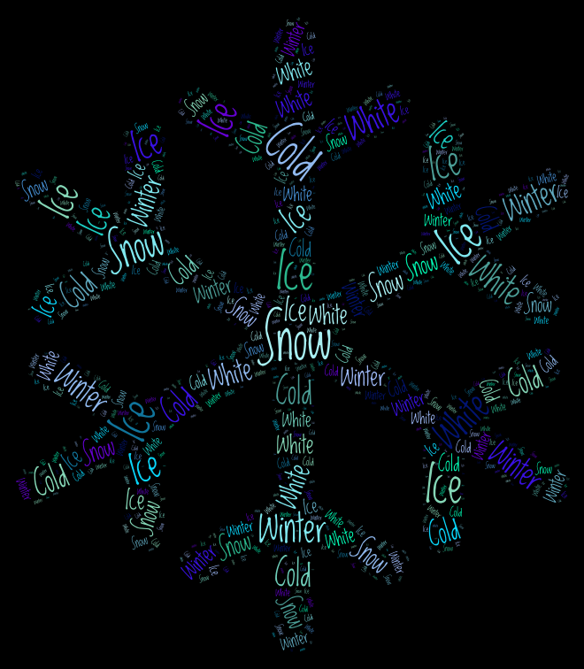 snowflake-wordart