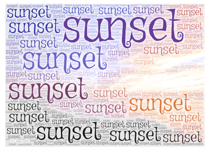 sunset 1 - WordArt.com