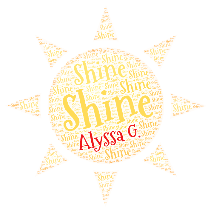 shine-wordart