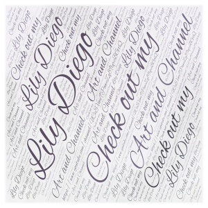 Check out my art and Channel word cloud art