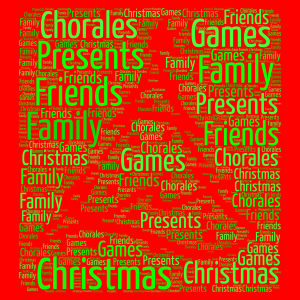 Things You  Do At Christmas word cloud art