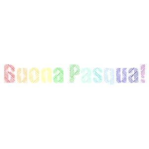 Buona Pasqua word cloud art