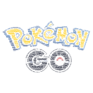 What is your Pokemon GO friend code? word cloud art