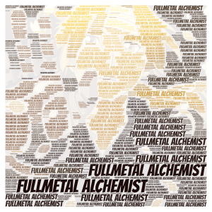 Fullmetal Alchemist word cloud art