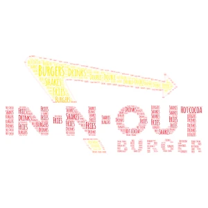 In-N-Out word cloud art