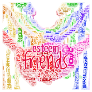  BEST FRIENDS word cloud art