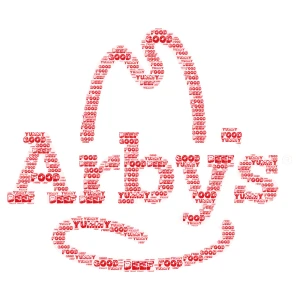 Arby's Logo word cloud art