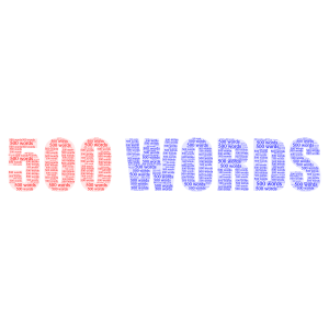 500 words word cloud art