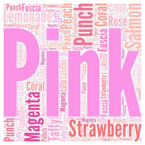 The colour of the names are the actual colour! word cloud art