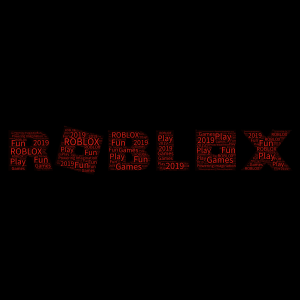  ROBLOX Logo word cloud art