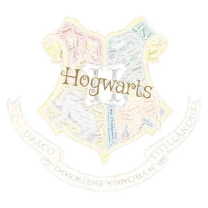 Hogwarts! word cloud art