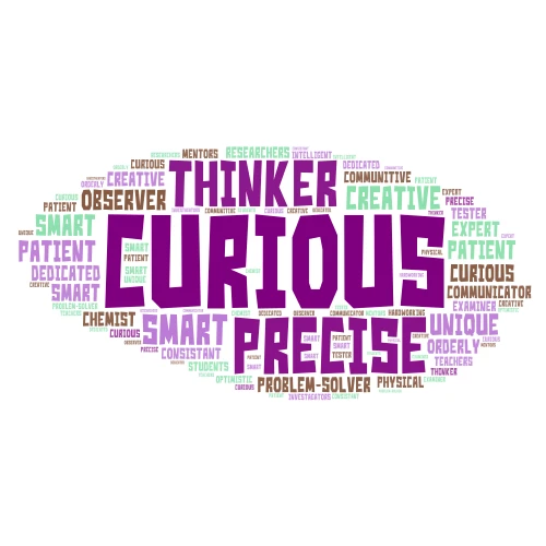 What is a Scientist? word cloud art