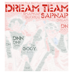 Dream team .2 word cloud art
