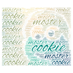 cookie moster word cloud art