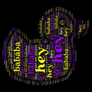 a duck walked up to the lemonade stand and said to the man runing the stand¨hey  word cloud art