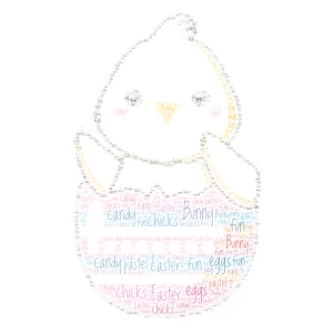 Happy late Easter!! word cloud art