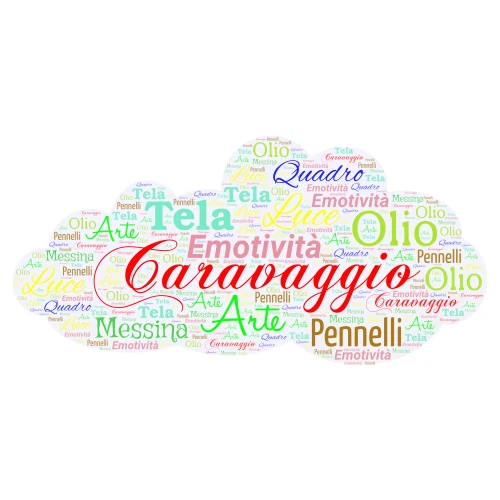 Caravaggio Viviana  word cloud art