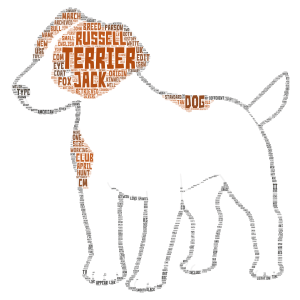 Jack Russell Terrier word cloud art