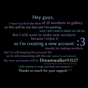 A little message to everyone in my last wordart... word cloud art