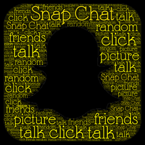 Snap Chat word cloud art