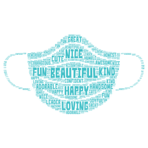 Nice Words word cloud art