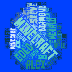 Minecraft Dimaond key words! (PLEASE LOVE! I AM AMING FOR THIS TO BE My TOP PROJ word cloud art