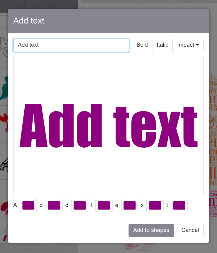 Add text feature