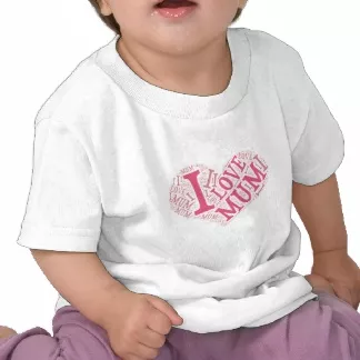 I Love Mum infant t-shirt