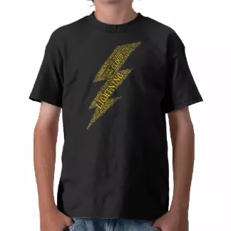 Lightning kids dark t-shirt